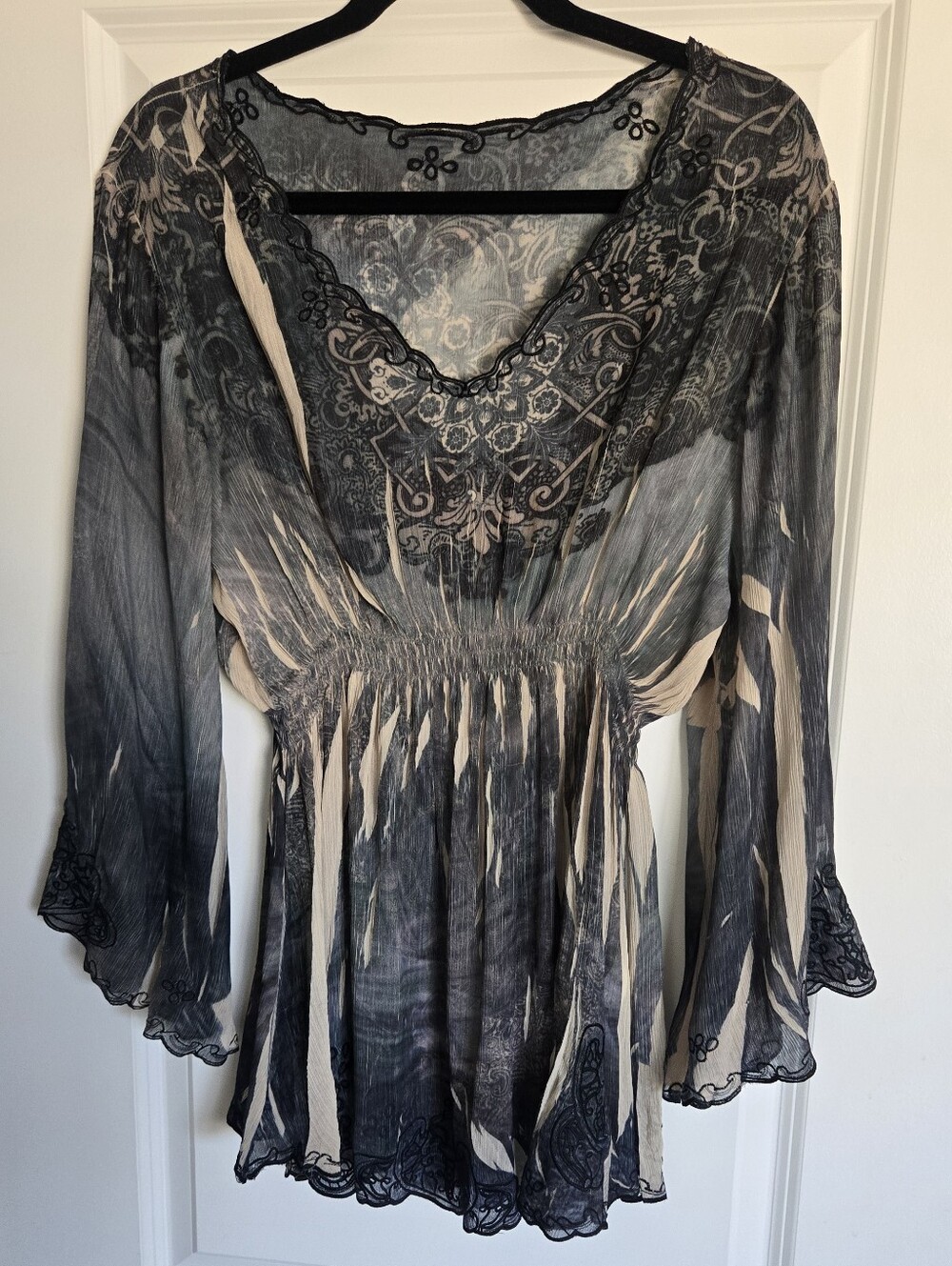 Mushka by Sienna Rose bohemian tunic top Size L